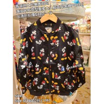 (出清) 香港迪士尼樂園限定 滿版米奇 造型圖案大人緞面外套 (BP0035)